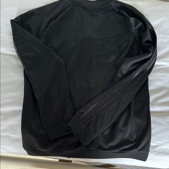 Adidas Black Lightweight Track Jacket with Stand-Up Collar - Picture 3 of 3